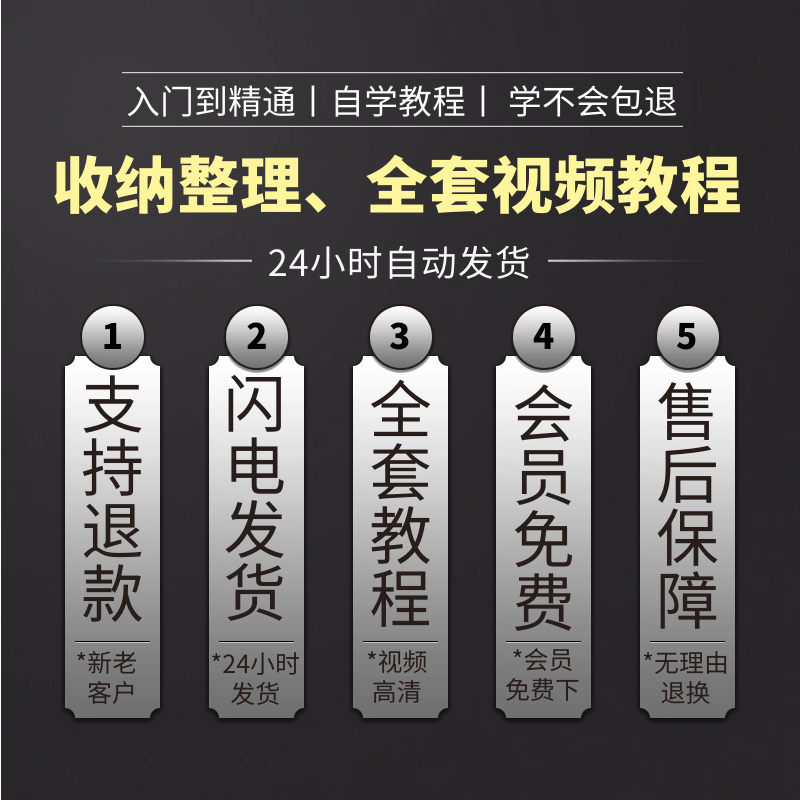 家庭收纳整理师培训视频教程室内衣厨改造职场收纳整理术课程网课