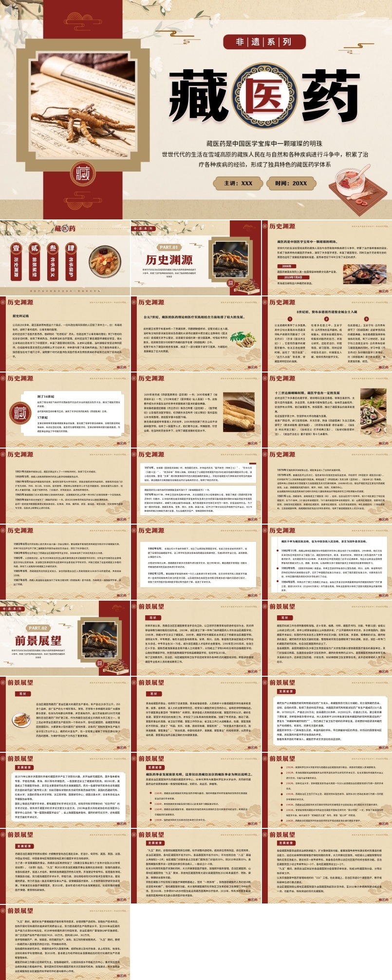 非遗文化藏医药介绍PPT课件
